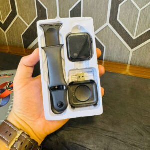 I8 Pro Max Smartwatch with 1.75-inch HD Display, Silicone Strap, IP67 Waterproof, and Health Tracking – Black Color