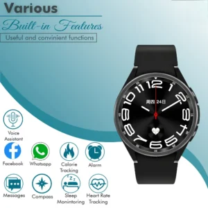Samsung Watch Classic 6 Smartwatch 47mm – AMOLED Display, Bluetooth Calling, Fitness Tracker