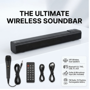Sound Bar Bluetooth Speaker front view