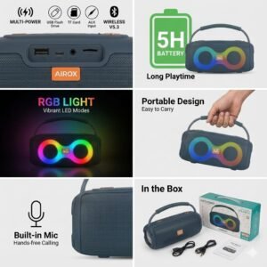RGB party speaker USB TF FM radio support