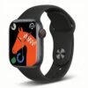 I8 Pro Max Smartwatch with 1.75-inch HD Display, Silicone Strap, IP67 Waterproof, and Health Tracking – Black Color
