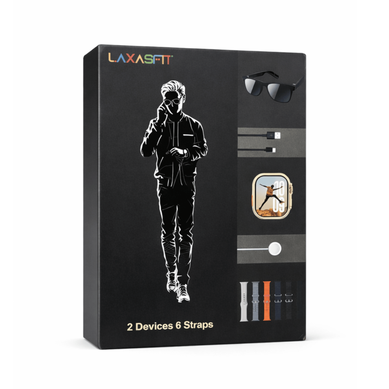 Smartwatch set with fitness tracking and notifications