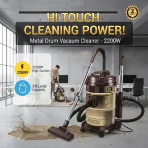 Hi-Touch 21L drum vacuum cleaner heavy duty