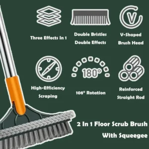 adjustable scrub brush for home cleaning