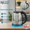 modern glass kettle for kitchen use