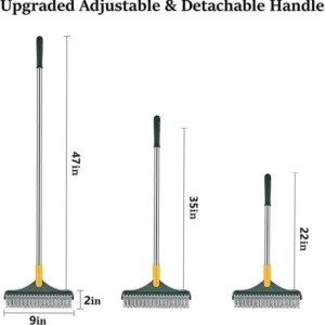bathroom tile cleaning brush with handle