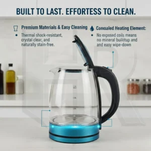 glass electric kettle for tea and coffee