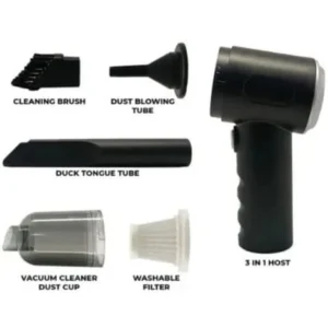 Rechargeable vacuum cleaner with air blower