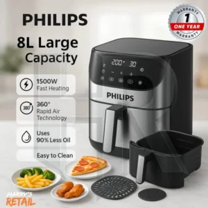 Philips 8L air fryer oil free cooking