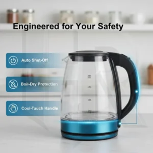 electric glass kettle 2L fast boil
